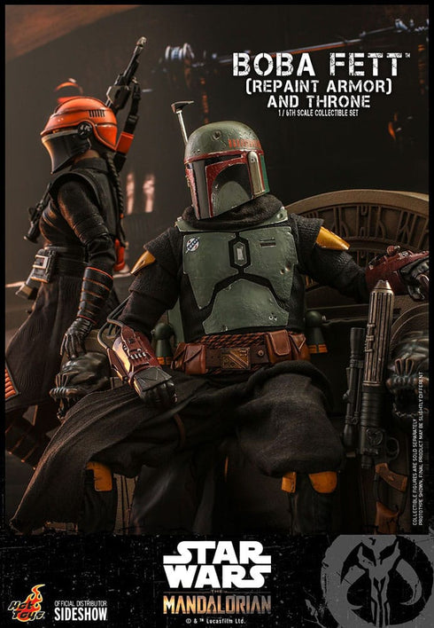 Hot Toys Boba Fett (Repaint Armor) and Throne Special Edition - Star Wars The Mandalorian - TMS056B - 1/6 Scale Collectible Figure