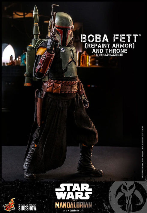 Hot Toys Boba Fett (Repaint Armor) and Throne Special Edition - Star Wars The Mandalorian - TMS056B - 1/6 Scale Collectible Figure
