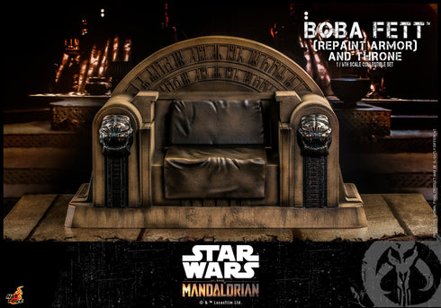 Hot Toys Boba Fett (Repaint Armor) and Throne Special Edition - Star Wars The Mandalorian - TMS056B - 1/6 Scale Collectible Figure