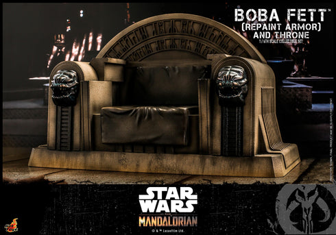 Hot Toys Boba Fett (Repaint Armor) and Throne Special Edition - Star Wars The Mandalorian - TMS056B - 1/6 Scale Collectible Figure
