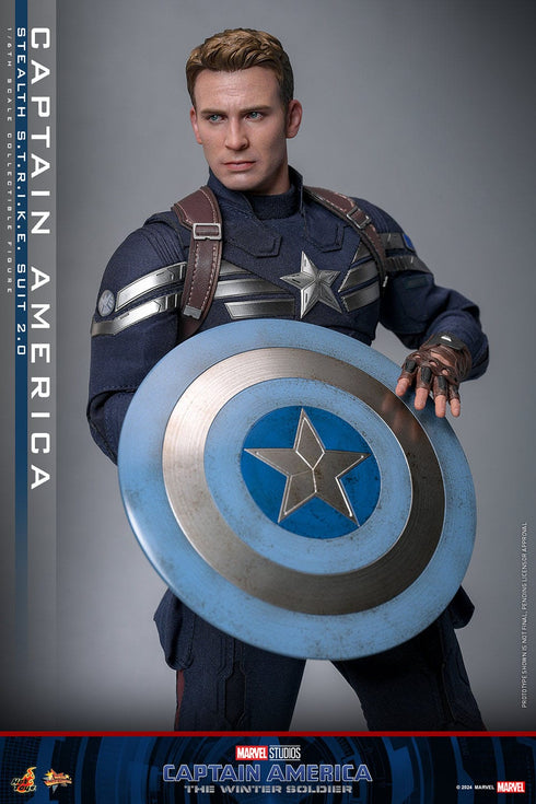 Hot Toys Captain America: The Winter Soldier Movie Masterpiece Captain America (Stealth S.T.R.I.K.E. Suit) 1/6 Figure