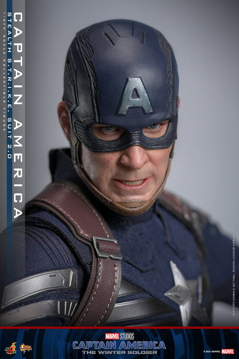 Hot Toys Captain America: The Winter Soldier Movie Masterpiece Captain America (Stealth S.T.R.I.K.E. Suit) 1/6 Figure