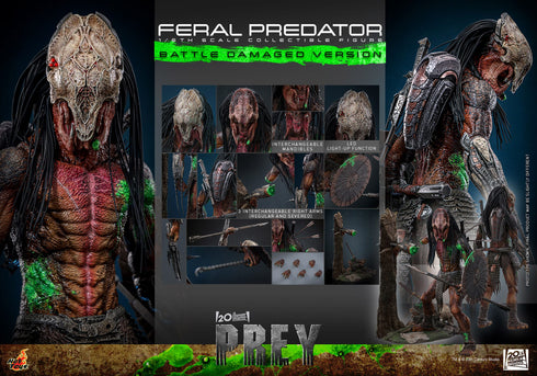 Hot Toys Feral Predator (Battle Damaged Version) - Prey - TMS173 - 1/6 Scale Collectible Figure