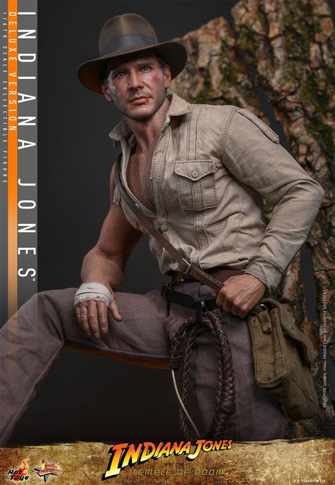 Hot Toys Indiana Jones (Deluxe Version) - Indiana Jones and the Temple of Doom - MMS861 - 1/6 Scale Collectible Figure