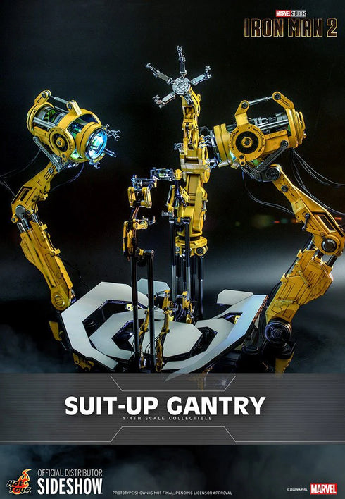 Hot Toys Iron Man Mark IV & Suit-Up Gantry - Iron Man 2 - QS020 & ACS02 - 1/4 Scale Collectible Figure Set
