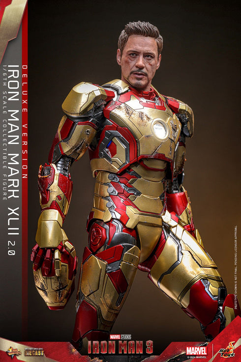 Hot Toys Iron Man Mark XLII (2.0) Deluxe - Iron Man 3 - MMS759D66 - Diecast 1/6 Scale Collectible Figure