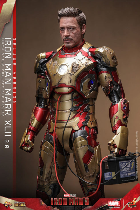 Hot Toys Iron Man Mark XLII (2.0) Deluxe - Iron Man 3 - MMS759D66 - Diecast 1/6 Scale Collectible Figure