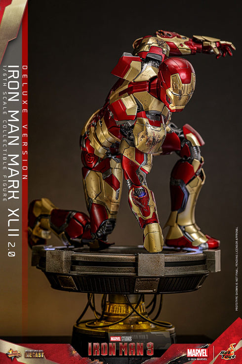 Hot Toys Iron Man Mark XLII (2.0) Deluxe - Iron Man 3 - MMS759D66 - Diecast 1/6 Scale Collectible Figure