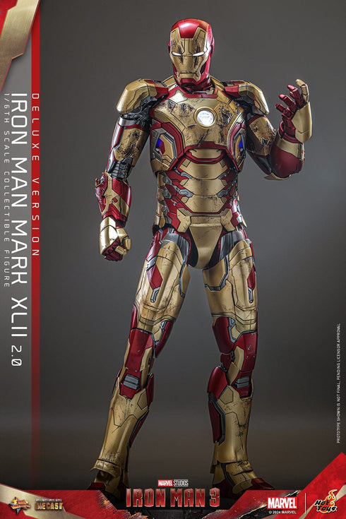 Hot Toys Iron Man Mark XLII (2.0) Deluxe - Iron Man 3 - MMS759D66 - Diecast 1/6 Scale Collectible Figure