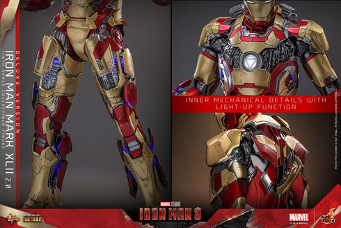 Hot Toys Iron Man Mark XLII (2.0) Deluxe - Iron Man 3 - MMS759D66 - Diecast 1/6 Scale Collectible Figure