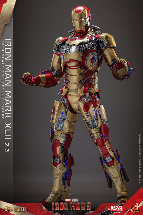 Hot Toys Iron Man Mark XLII (2.0) - Iron Man 3 - MMS758D65 - Diecast 1/6 Scale Collectible Figure