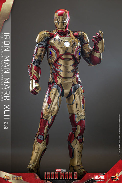 Hot Toys Iron Man Mark XLII (2.0) - Iron Man 3 - MMS758D65 - Diecast 1/6 Scale Collectible Figure