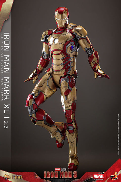 Hot Toys Iron Man Mark XLII (2.0) - Iron Man 3 - MMS758D65 - Diecast 1/6 Scale Collectible Figure