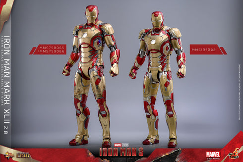 Hot Toys Iron Man Mark XLII (2.0) - Iron Man 3 - MMS758D65 - Diecast 1/6 Scale Collectible Figure