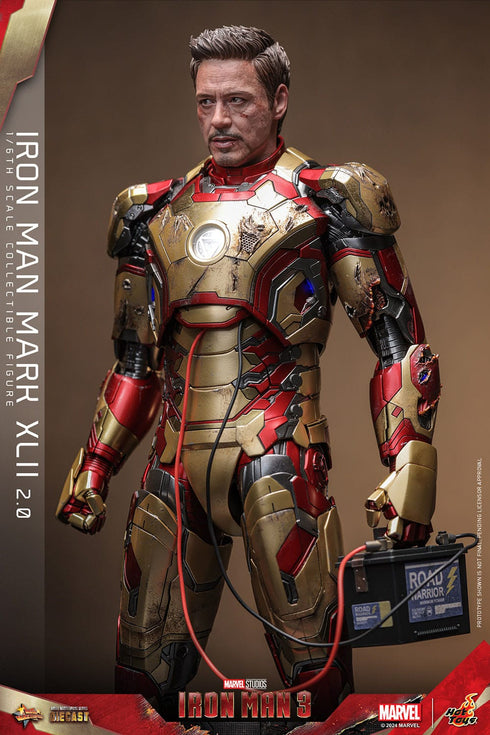 Hot Toys Iron Man Mark XLII (2.0) - Iron Man 3 - MMS758D65 - Diecast 1/6 Scale Collectible Figure