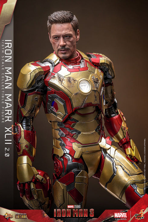 Hot Toys Iron Man Mark XLII (2.0) - Iron Man 3 - MMS758D65 - Diecast 1/6 Scale Collectible Figure