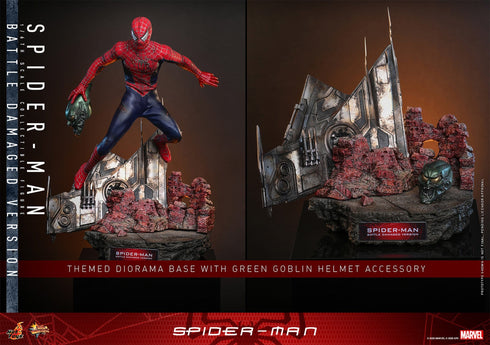 Hot Toys Spider-Man (Battle Damaged Version) - Spider-Man - MMS859 - 1/6 Scale Collectible Figure