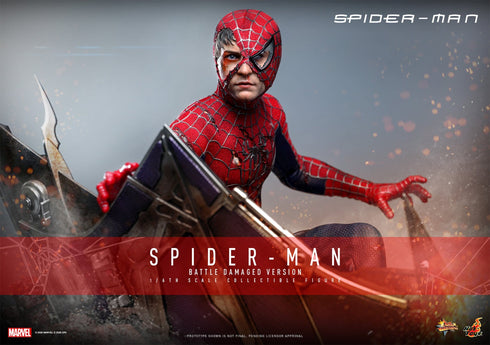 Hot Toys Spider-Man (Battle Damaged Version) - Spider-Man - MMS859 - 1/6 Scale Collectible Figure