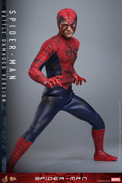 Hot Toys Spider-Man (Battle Damaged Version) - Spider-Man - MMS859 - 1/6 Scale Collectible Figure