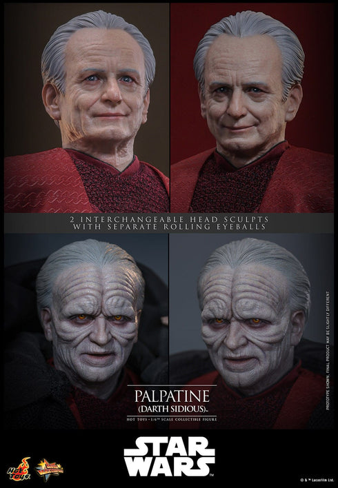Hot Toys Star Wars Episode III - Revenge of the Sith Palpatine (Darth Sidious) 1/6 Action Figure