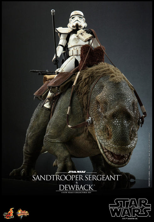 Hot Toys Dewback & Sandtrooper Sergeant - Star Wars Episode IV - MMS722 - 1/6 Scale Collectible Figure Set