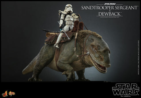 Hot Toys Dewback & Sandtrooper Sergeant - Star Wars Episode IV - MMS722 - 1/6 Scale Collectible Figure Set