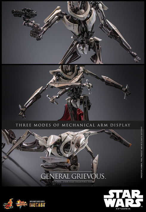 Hot Toys Star Wars Movie Masterpiece General Grievous Diecast 1/6 Action Figure