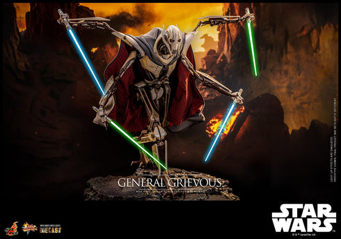 Hot Toys Star Wars Movie Masterpiece General Grievous Diecast 1/6 Action Figure