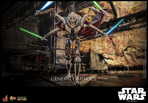 Hot Toys Star Wars Movie Masterpiece General Grievous Diecast 1/6 Action Figure