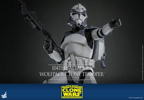 Hot Toys 104th Battalion Wolfpack Clone Trooper Deluxe Version - Star Wars: The Clone Wars - TMS143 - 1/6 Scale Collectible Figure