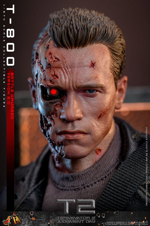Hot Toys Terminator 2 Movie Masterpiece T-800 Battle Damaged Version 2.0 1/6 Action Figure