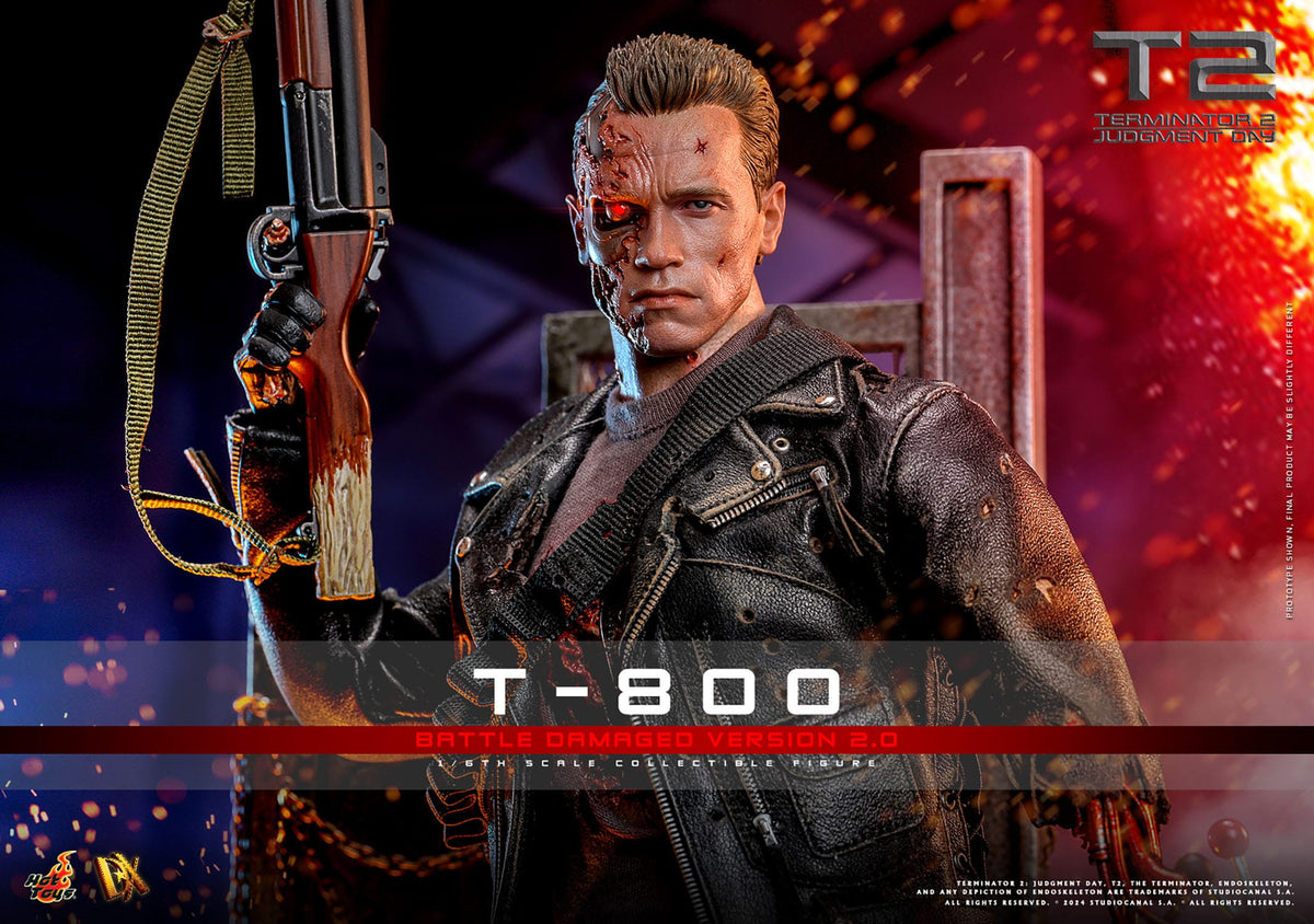 Hot Toys T-800 Battle Damaged Version 2.0 - Terminator 2 - DX46