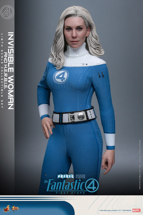 Hot Toys Invisible Woman & H.E.R.B.I.E. - The Fantastic Four: First Steps - MMS824 -1/6 Scale Collectible Figure 2-Pack