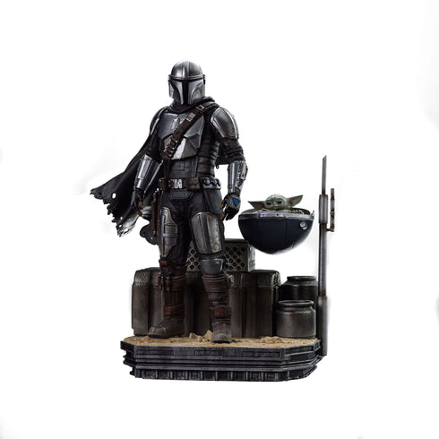 Iron Studios Din Djarin and Din Grogu - Star Wars The Mandalorian - Art Scale 1/10 Collectible Statue