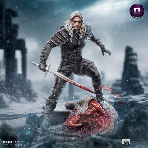 Iron Studios Geralt of Riva - The Witcher - Battle Diorama Series - 1/10 Scale Collectible Statue