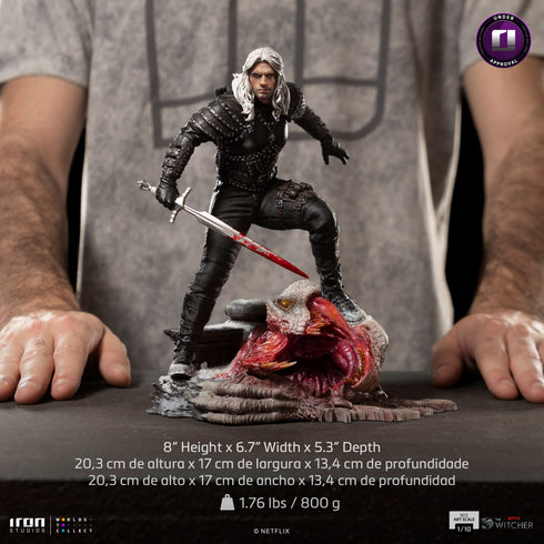 Iron Studios Geralt of Riva - The Witcher - Battle Diorama Series - 1/10 Scale Collectible Statue