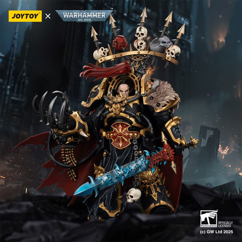 JOYTOY Black Legion Abaddon the Despoiler with Drach'nyen and the Talo - Warhammer 40,000 - 1/18 Scale Collectible Figure