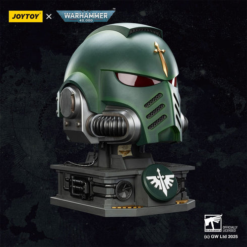 JOYTOY Dark Angels MkX Helmet & Display Stand - Warhammer 40,000 - 1/1 Scale Collectible Prop Replica
