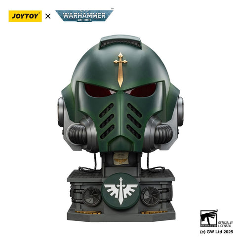 JOYTOY Dark Angels MkX Helmet & Display Stand - Warhammer 40,000 - 1/1 Scale Collectible Prop Replica