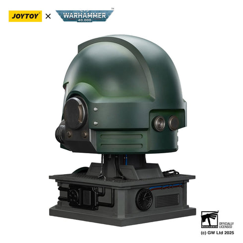 JOYTOY Dark Angels MkX Helmet & Display Stand - Warhammer 40,000 - 1/1 Scale Collectible Prop Replica