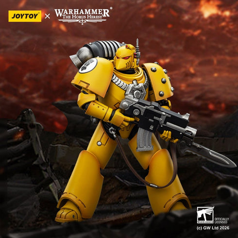 JOYTOY Imperial Fist MKVI Tactical Legionary - Warhammer The Horus Heresy - 1/18 Scale Collectible Figure