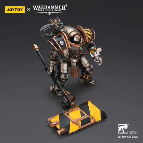 JOYTOY Iron Warriors Iron Circle Domitar-Ferrum Class Battle-Automata With Karceri Battle Shield - Warhammer The Horus Heresy - 1/18 Scale Collectible Figure