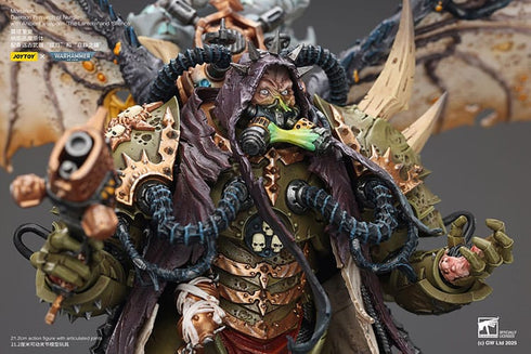 JOYTOY Mortarion Daemon Primarch of Nurgle with Ancient weapons The Lantern and Silence - Warhammer 40,000 - 1/18 Scale Collectible Figure