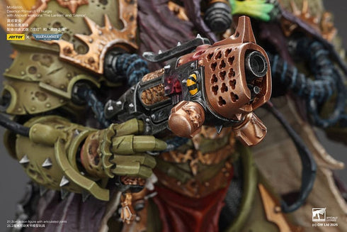 JOYTOY Mortarion Daemon Primarch of Nurgle with Ancient weapons The Lantern and Silence - Warhammer 40,000 - 1/18 Scale Collectible Figure