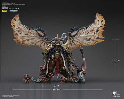 JOYTOY Mortarion Daemon Primarch of Nurgle with Ancient weapons The Lantern and Silence - Warhammer 40,000 - 1/18 Scale Collectible Figure