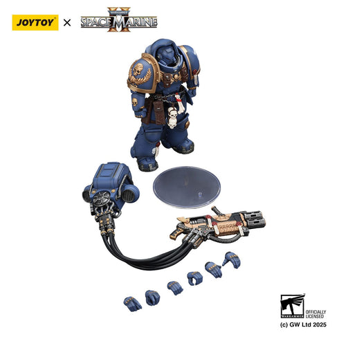 JOYTOY Ultramarines Heavy Artificer Armor with Relic Multi-Melta - Warhammer 40,000: Space Marine 2 - 1/18 Scale Collectible Figure