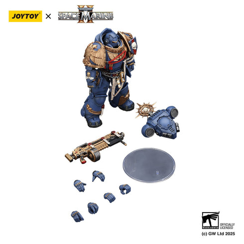 JOYTOY Ultramarines Heavy Relic Primus Armor with Heavy Relic Bolt Rifle - Warhammer 40,000: Space Marine 2 - 1/18 Scale Collectible Figure