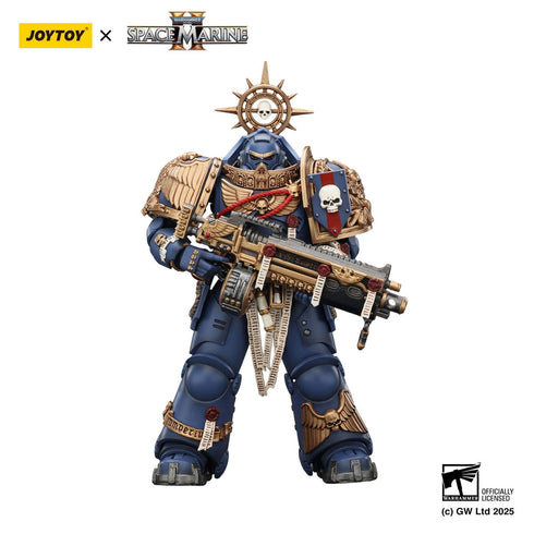 JOYTOY Ultramarines Heavy Relic Primus Armor with Heavy Relic Bolt Rifle - Warhammer 40,000: Space Marine 2 - 1/18 Scale Collectible Figure