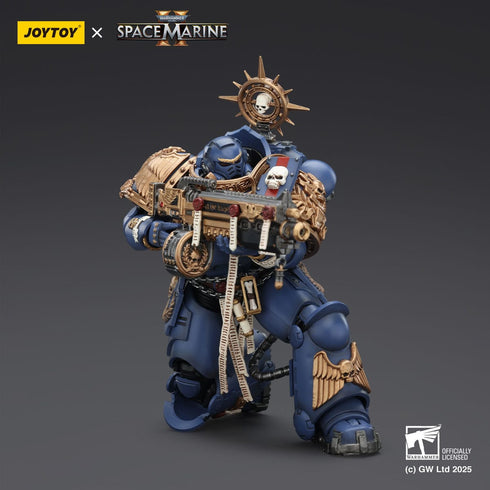 JOYTOY Ultramarines Heavy Relic Primus Armor with Heavy Relic Bolt Rifle - Warhammer 40,000: Space Marine 2 - 1/18 Scale Collectible Figure