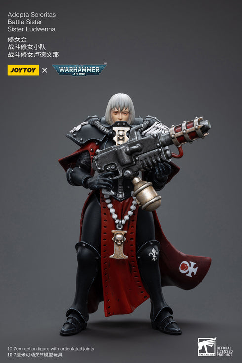 JOYTOY Warhammer 40K Adepta Sororitas Battle Sister Sister Ludwenna 1/18 Action Figure